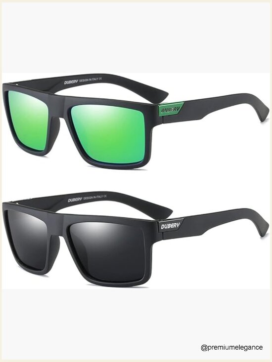 Retro Polarized Square Sunglasses UV400 Classic Vintage Sun Glasses